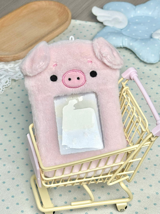 Original Animal Furry 3D Attribute-Free Card Case【Zhiwu Pig】