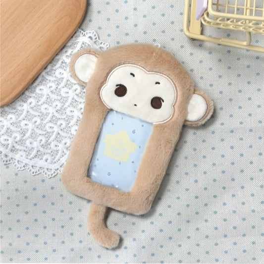 Original Animal Furry 3D Attribute-Free Card Case 【Good Boy Monkey】