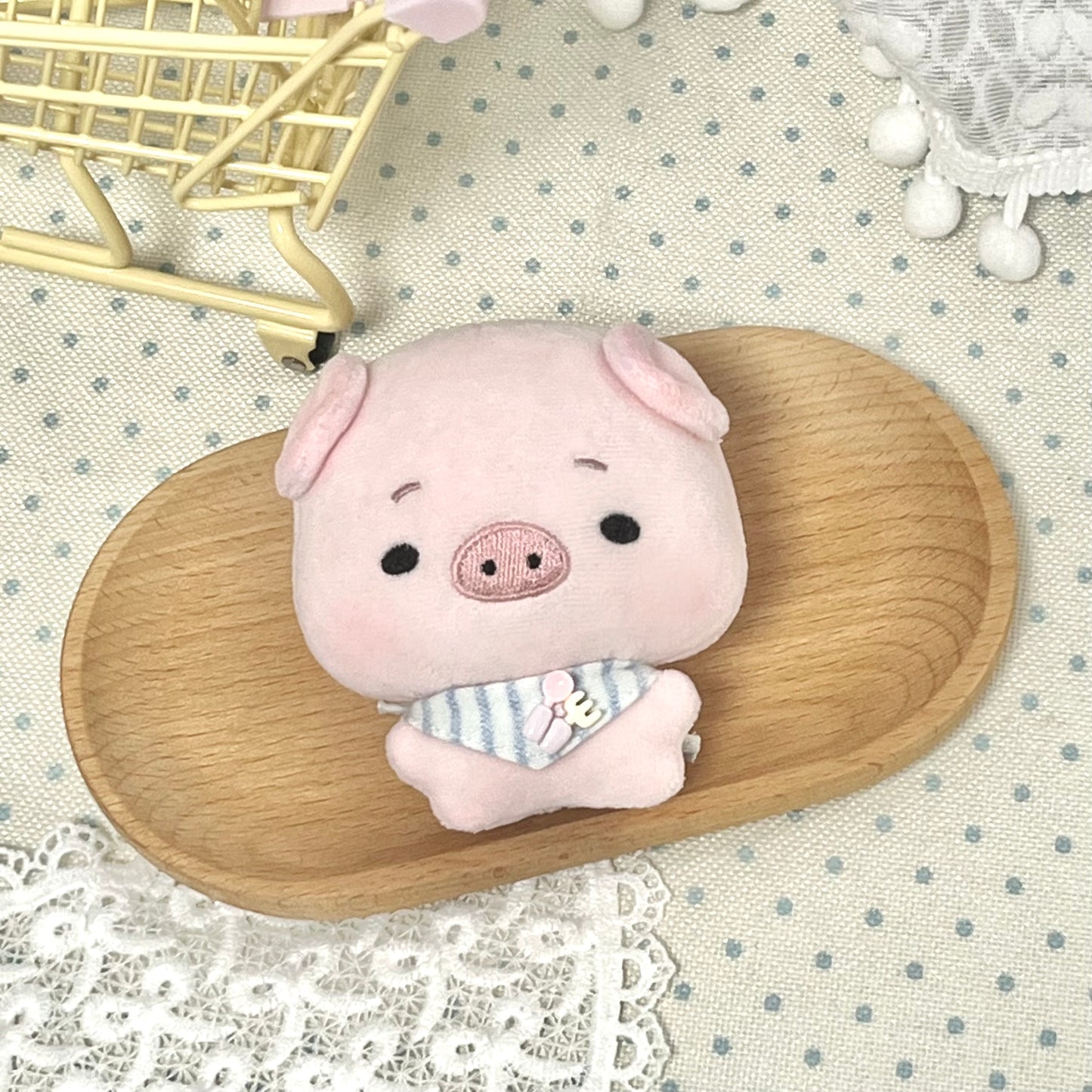 Original animal plush toy 10cm cotton doll【Zhiwu Pig】