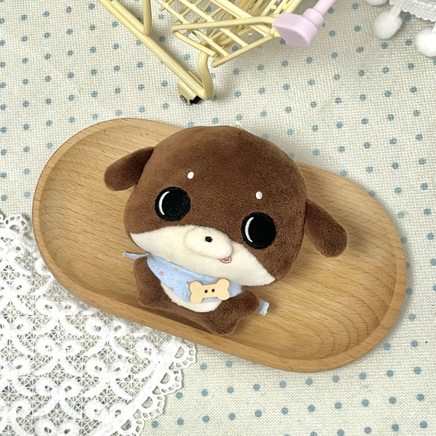 Original animal plush toy 10cm cotton doll【Qiao Keji】