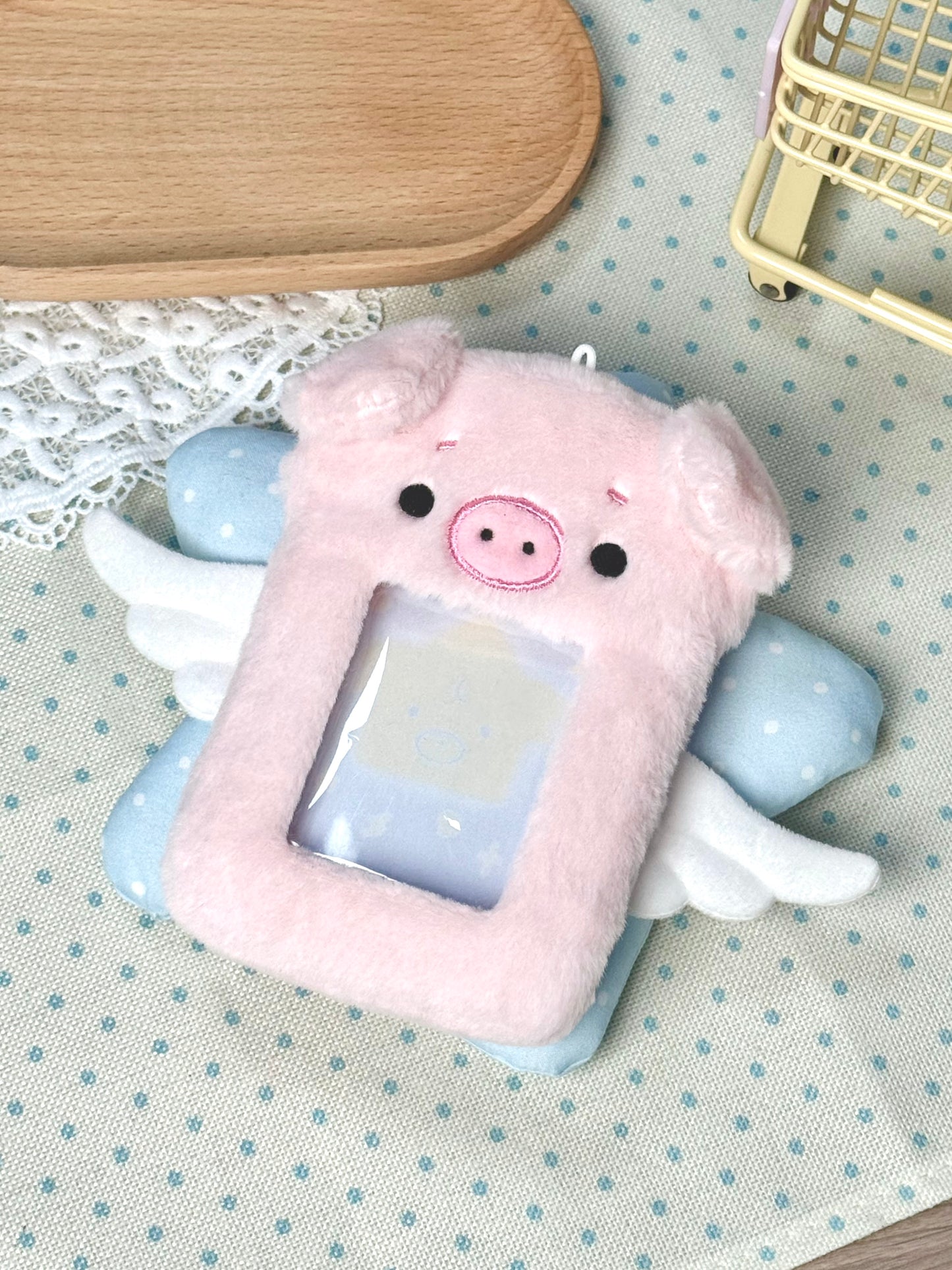 Original Animal Furry 3D Attribute-Free Card Case【Zhiwu Pig】