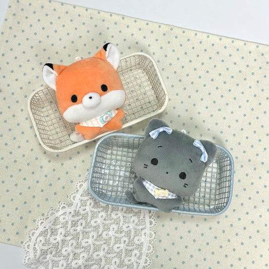 Original animal plush toy 10cm cotton doll【Charcoal Bobo Mi】
