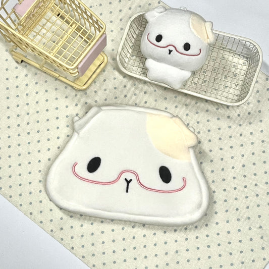【 Storage Bag Only 】 Original Animal Plush Storage Bag【Mirror frame guinea pig】