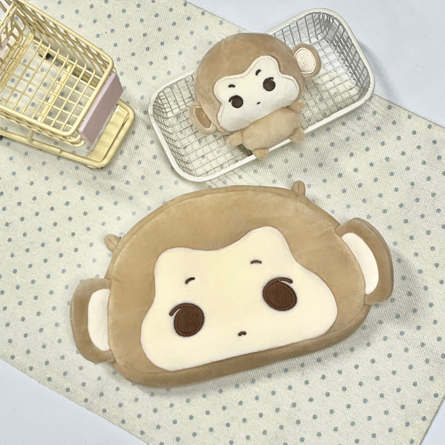 【 Storage Bag Only 】 Original Animal Plush Storage Bag【Good Boy Monkey】